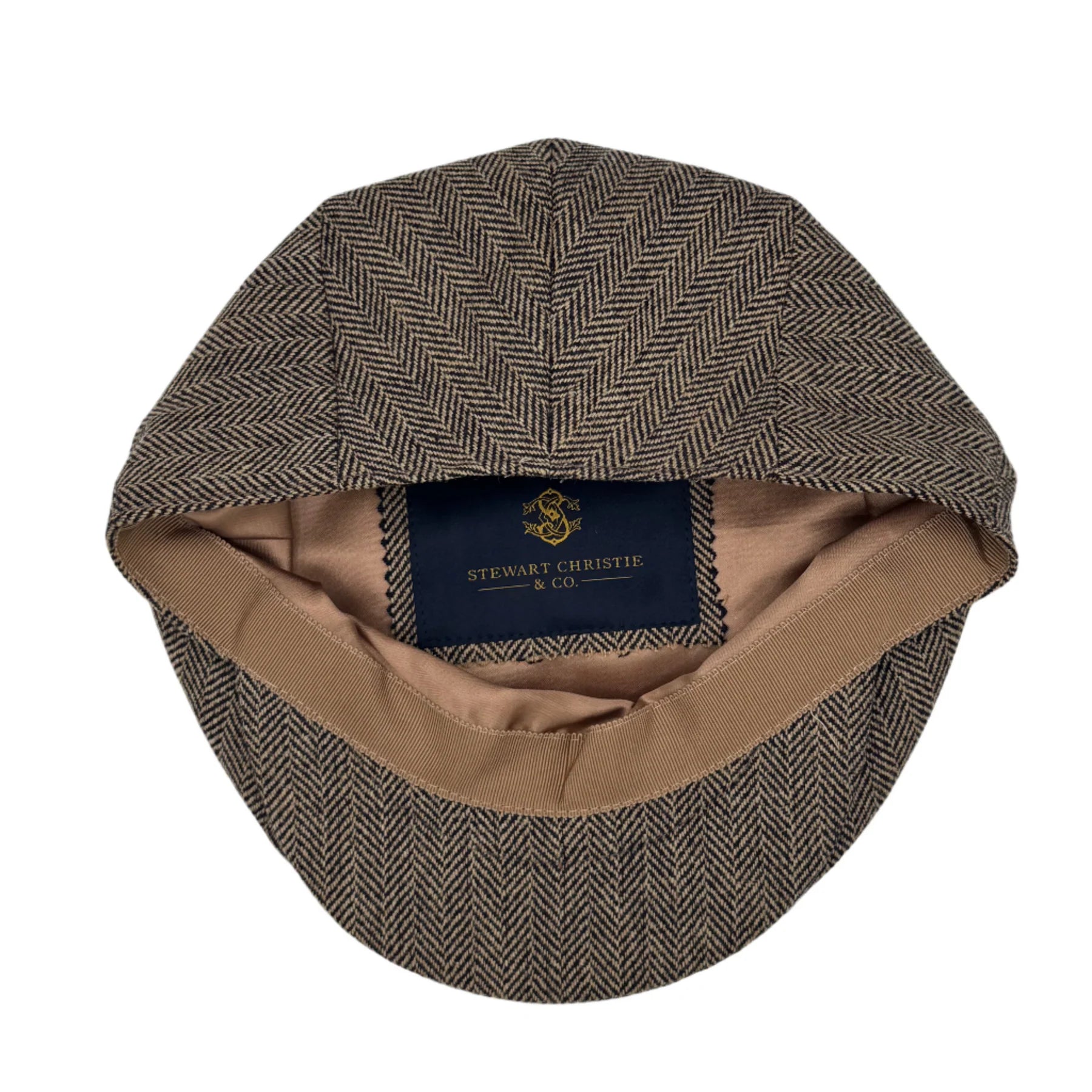 Flat Cap in 3322 SYD HB Saxony Lightweight Tweed