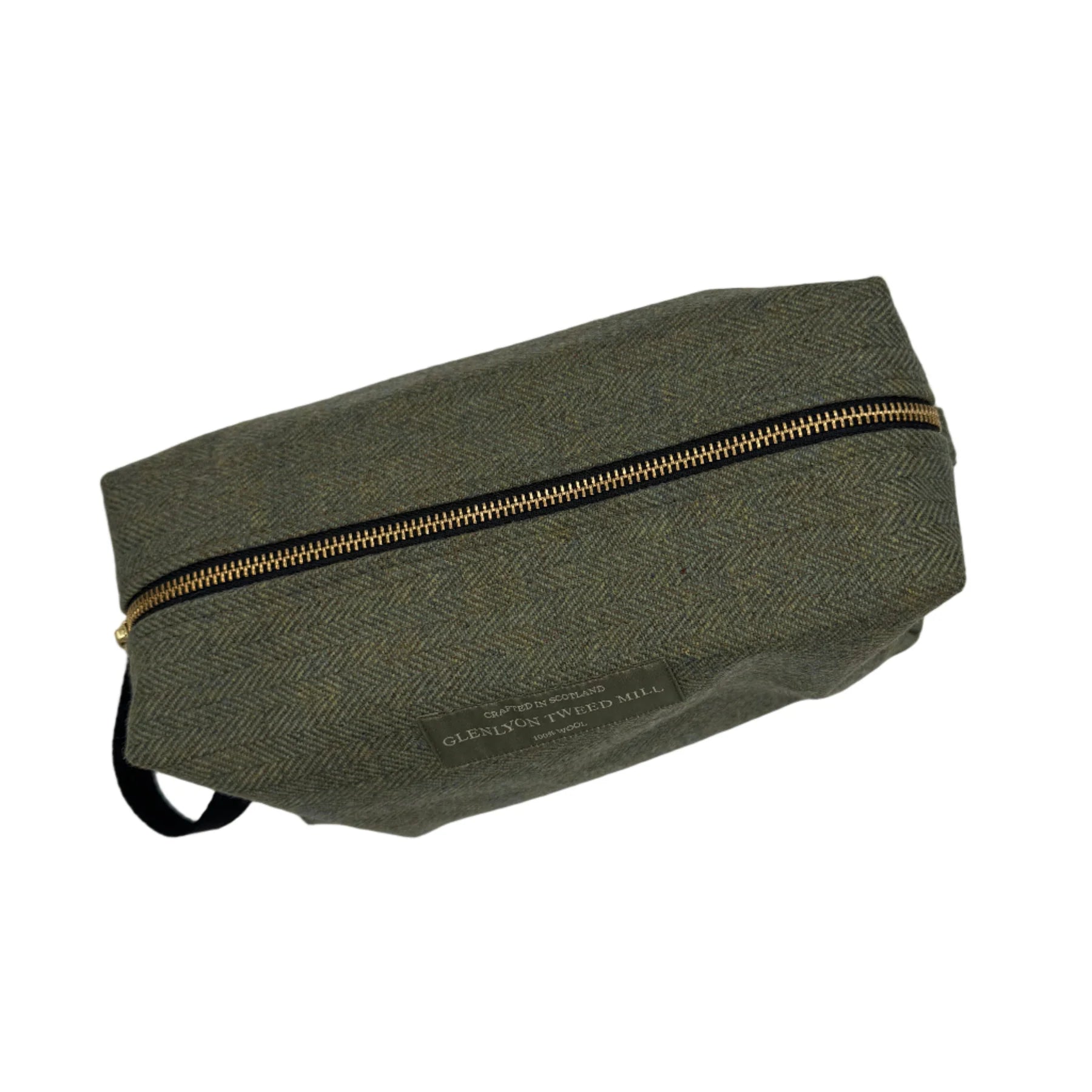 TWEED TOILETRY BAG IN LOVAT HB