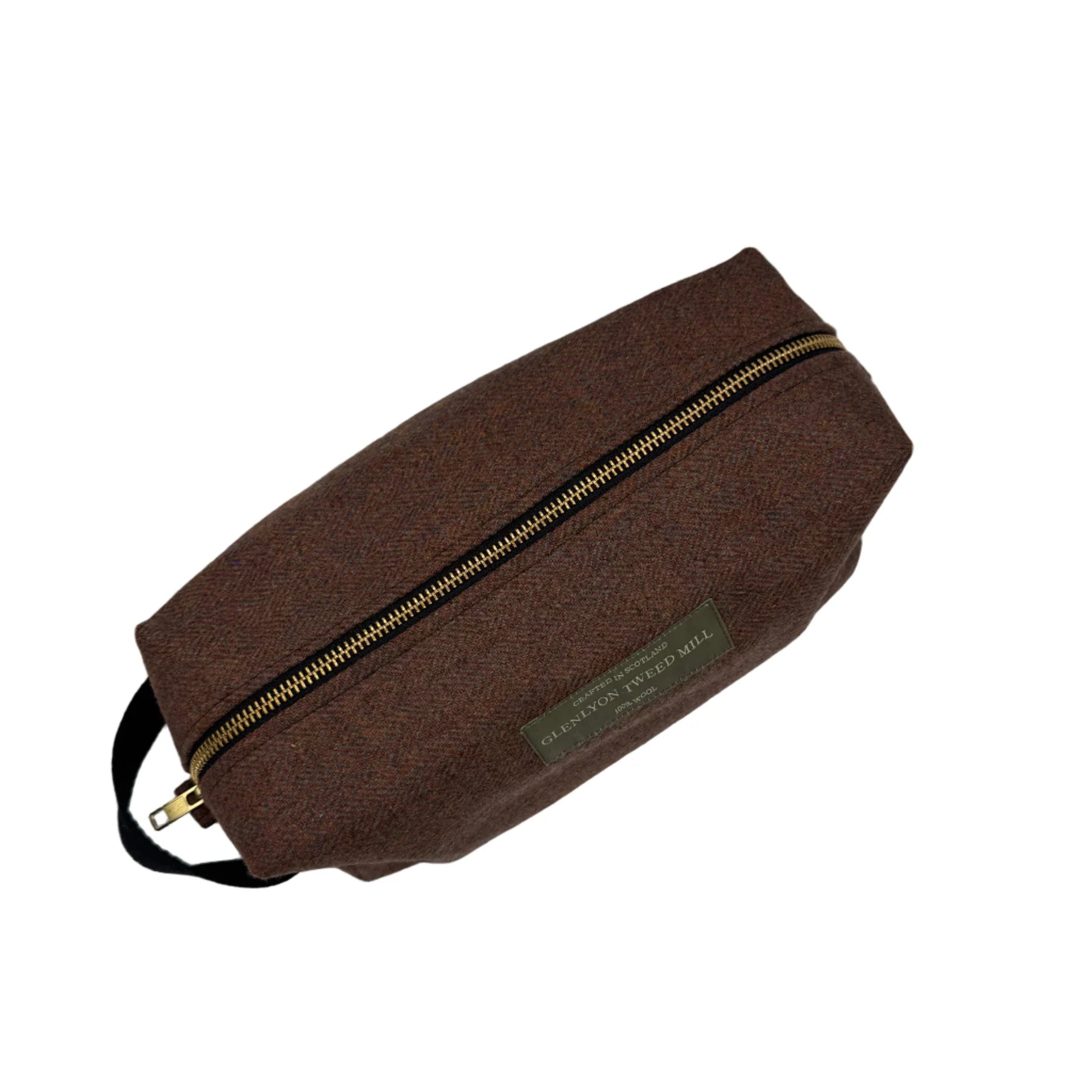 TWEED TOILETRY BAG IN Russet HB